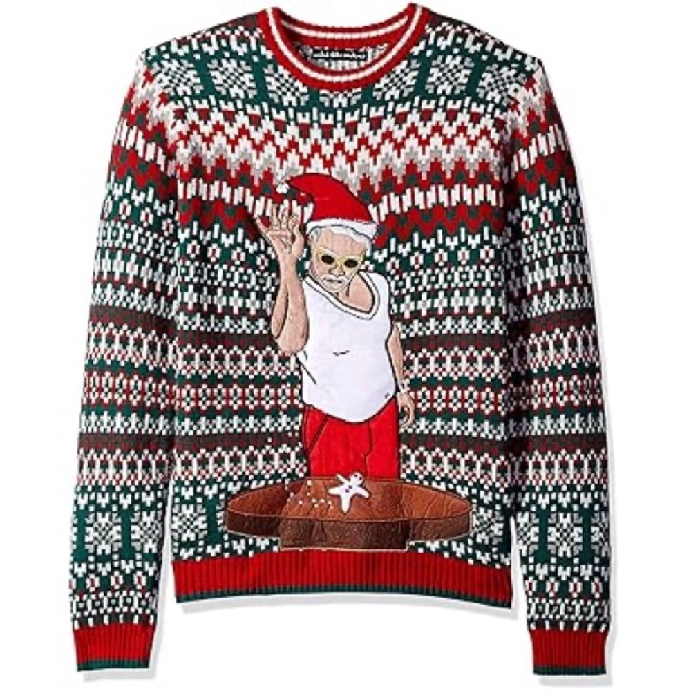 Blizzard Bay Christmas Sweater Salt Bae Ginger Bread Size Medium